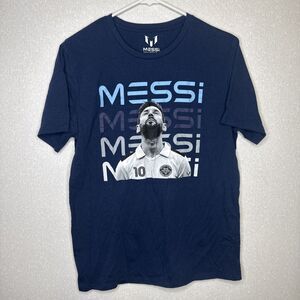 Lionel Messi Shirt Mens Size M Blue Graphic Tee Messi Collection Soccer Football